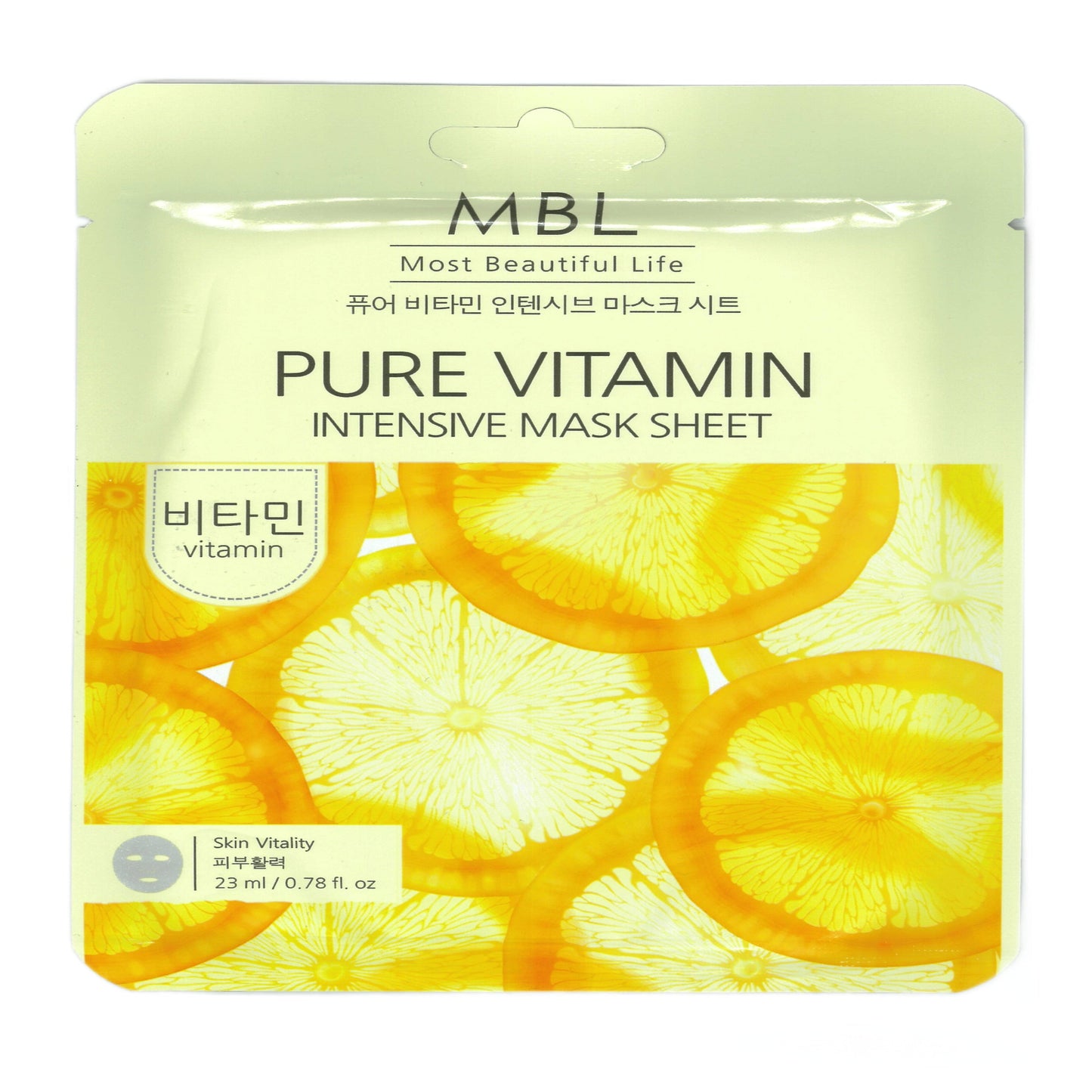 MBL Pure Vitamin Intensive Mask Sheet (Set of 10 Masks) Made in Korea