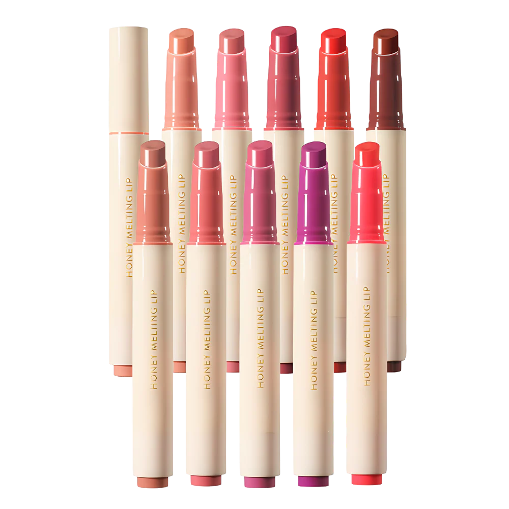 Nature Republic HONEY MELTING LIP SOFT LIP STICK, Hydrating Gloss, Moisturizing balms, Sheer tint, Shine & Nude, Glowy Finish, korean make up