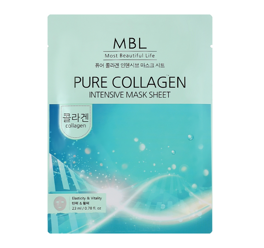 MBL Pure Collagen Intensive Mask Sheet (Set of 10 Masks) Made in Korea