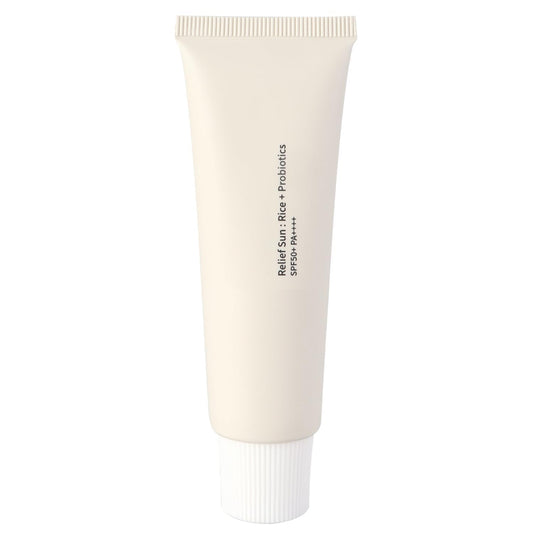 Relief Sun Organic Sunscreen SPF50+, PA++++ Rice and Probiotics | Korean Skin Care Solution for All Skin Types | Nourishing Protection(FX198)